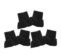 DIYEAH 3 Paires Poignets Côtelés sans Couture, Polyester Noir | Allongés et Élastiques, Usage Travail et Sorties Froides, pour Manches de Pull et Sweat-shirt