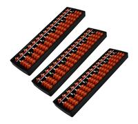 DIYEAH 3 Pièces Abacus pour Garçon Fille Calculatrice Chinoise Colonnes Outil Mathématique Éducatif pour École et Maison de Comptage pour Tout-Petits Apprentissage Interactif des