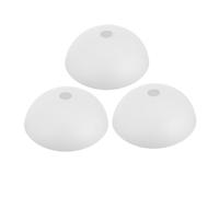 DIYEAH 3 pièces Abat-jour Plastique Lot de Forme Champignon pour Lampe Intérieur Facile à Installer et Nettoyer Compatible Plafonnier Applique Murale et Lampadaire Design Simple pour