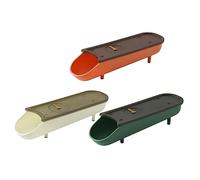 DIYEAH 3 Pièces Boîte à Œufs Empilable avec Automatique Organisateur de Réfrigérateur avec Couvercle et Indicateur de Fraîcheur Rangement Sécurisé et Pratique pour Œufs Blanc Vert Orange