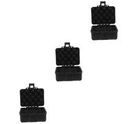 DIYEAH 3 Pièces Boîte Étanche de Rangement Portable Valise Multi-usages avec Serrure Boîte à Outils pour Voyage et Atelier
