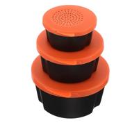 DIYEAH 3 Pièces Boîte Portable en PP Rouge avec Trous Respirants | Conteneur D'appâts Vivants, Conservation Fraîche, Nettoyage Facile, Format Léger, Usage Pêche en Plein Air