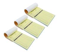 DIYEAH 3 Pièces Carnet de Commande Duplicata 2 Parties en Papier Blanc, Livre de Factures Propre Support Rigide, pour Magasins de Détail et Professionnels Terrain