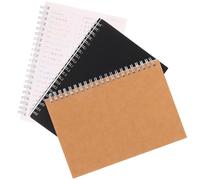 DIYEAH 3 Pièces Carnet de Notes Financières Papier Coloré, Couverture à Motif Élégant, Facile à Transporter, Gestion de Budget Personnel et Familial