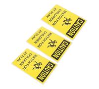 DIYEAH 3 Pièces Children Street Signs Weatherproof Slow Children Playing Warning for Schools Neighborhoods Parks Outdoor Traffic