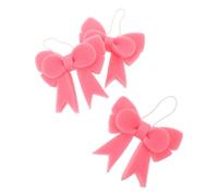 DIYEAH 3 Pièces Éponge de Bain Bébé Noeud Rose, Douce et Adorable, en Mousse Facile à Nettoyer Séchage Rapide, Accessoire Bain pour -nés et Tout-petits