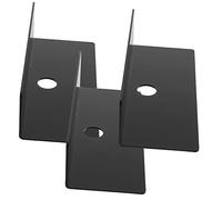DIYEAH 3 Pièces Étagères Murales Flottantes Acrylique Noir Lot de Étagères Auto Adhésives Multifonctionnelles pour Bureau Salle de Bain Salon et Cuisine sans Vis Design Élégant