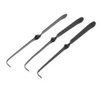 DIYEAH 3 Pièces Extincteurs de Flamme pour Bougies Acier Inoxydable avec Manche Torsadé Noir Outil Polyvalent pour Éteindre et Entretenir Les Mèches Toute Sécurité