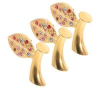 DIYEAH 3 PièCes Feuilles De Pommier Bricolage pour DéCoration De NoëL Accessoires Durables De CréAtion D'Artisanat avec Pommes Artificielles pour DéCor Festif