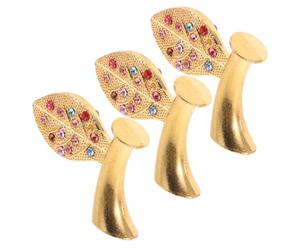 DIYEAH 3 PièCes Feuilles De Pommier Bricolage pour DéCoration De NoëL Accessoires Durables De CréAtion D'Artisanat avec Pommes Artificielles pour DéCor Festif