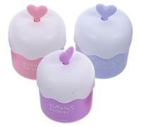 DIYEAH 3 Pièces Gobelet pour Machine à Mousse Visage en Pp, Outil de Soin | Structure Détachable Couvercle et Anneau de Tirage, Facile à Laver, pour Économiser le Nettoyant
