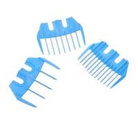 DIYEAH 3 Pièces Guide de Tondeuse pour Moutons en Plastique Bleu, Peigne | Protection Anti-blessure, Règle de Mesure Intégrée, Poignée Ergonomique, pour Toilettage du Bétail et Tonte