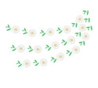 DIYEAH 3 Pièces Guirlande Marguerite Décoration de Fête Printanière pour Anniversaire et Shower Bannière Suspendue Thème Marguerite pour Décoration Murale et Photobooth