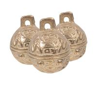 DIYEAH 3 pièces Lot de Clochettes Cuivre pour Animaux Mini Sonnettes Décoratives Durables pour Colliers de Chien Bricolage Carillons Éoliens Feng Shui Projet Artisanal