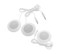 DIYEAH 3 Pièces Mini Haut-Parleur Portable avec Prise Jack Enceinte DIY pour Oreiller Relaxation et Sommeil Compatible Bureau et Maison Blanc