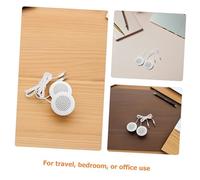 DIYEAH 3 Pièces Mini Haut-Parleur Portable sous Oreiller avec Prise Jack Stéréo Compacte pour Adultes Compatible Téléphone de Blanc pour Voyage Bureau Sommeil