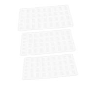 DIYEAH 3 Pièces Miniature Silicone Brick Molds for Dollhouse Building Durable Precise Dimensions for Table and Landscape Model DIY Projects