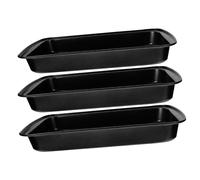 DIYEAH 3 Pièces Plaque de Cuisson Acier Au Ensemble de Pans Multifonctions pour Pizza Gâteaux et Plus Antiadhésif et pour Cuisiniers Débutants et