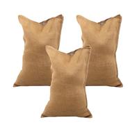 DIYEAH 3 pièces Sacs Toile de Jute Multi-usages Sacs de Rangement Respirants pour Pommes de Terre Oignons et Usage Domestique Renforcés pour Jardinage et Courses