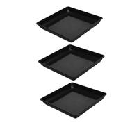 DIYEAH 3 pièces Soucoupes pour Plantes Plastique PP Plateau de Drainage pour Pots de Fleurs Intérieur et Extérieur Bac Collecteur Eau et Terre Anti-Fuite Adapté Aux Jardinières Variées