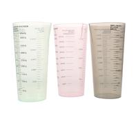 DIYEAH 3 Pièces Tasse à Linge Marquée, Dosette de Lessive Liquide Transparente en Plastique, avec Échelle Précise, pour Lessive et Assouplissant, pour Dortoirs et Paquet de Sport, Noir
