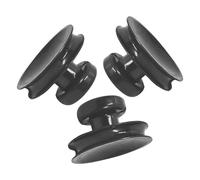 DIYEAH 3 Pièces Ventouses en Caoutchouc Noire, pour Bol Chantant Poignée | Accessoire Léger et Pratique, Installation Facile, pour Bol Chantant Tibétain et Bol Sonore