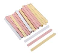 DIYEAH 30 Bâtonnets de Glace en Acrylique Miroir Argenté Or Rose et Doré 30 Pièces Réutilisables pour Glaces Maison Décoration DIY et Desserts Créatifs