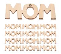 DIYEAH 30 étiquettes en bois à faire soi-même : bricolages pour la fête des mères, pièces de bois brut à décorer, cadeaux d'invités, activités manuelles pour enfants