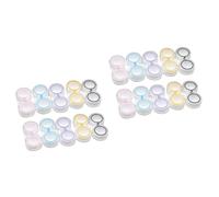 DIYEAH 30 Pièces Boîte de Rangement Lentilles de Contact Étanche Double Compartiment Transparent Portable Étui Lentilles pour Voyage et Usage Quotidien