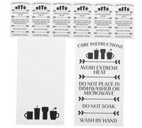 DIYEAH 30 Pièces Cartes Instructions Entretien pour Gobelets Lot de Guide Pratique pour Clients Tumbler Care Instruction Cards