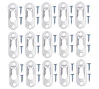 DIYEAH 30 pièces Crochets de Suspension à Trou Serrure Attaches Murales pour Photos avec Vis Fixations Fer Résistantes et Élégantes pour Miroirs et Décorations Murales