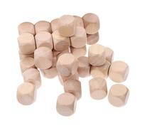 DIYEAH 30 Pièces Dés En Bois Non Traité Blocs Carrés Vierges Lot De Dés Pour Loisirs Créatifs Et Activités De Bricolage Diy