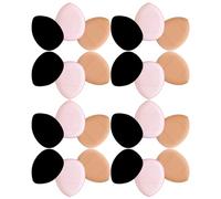DIYEAH 30 Pièces Mini Powder Puff Set Teardrop Triangle Reusable Makeup Sponges For Precise Face Concealer Foundation Eye Shadow Application Portable For Travel And Daily Touchups