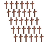 DIYEAH 30 Pièces Pendentif Croix en Bois Délicat pour Bracelets Diy, Design Élégant, Solide et Facile à Porter, pour Festivals et Contemplation Artisanale