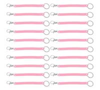 DIYEAH 30 Pièces Porte-clés à Ressorts Hélicoïdaux Extensible Lanière Rétractable avec Mousqueton Porte-clés Antivol Léger pour Clés Porte-cartes et Téléphone Organisation Facile Au