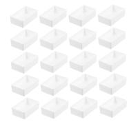 DIYEAH 30 Pièces Watercolor Palette Case with Plastic Empty Half Pans Portable Mini Tray for DIY Acrylic and Oil Paints Travel-Friendly Watercolor Paint Storage and Mixing Set