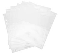 DIYEAH 30 Pochettes Photo en Plastique Transparentes 4X6 Pouces Protège-Pages A5 Pré-Perforées Compatibles Classeurs 3 et 6 Anneaux Protège-Cartes Postales et Documents Ouverture