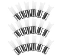 DIYEAH 30pcs Têtes de Remplacement pour Coupe-poils de Nez en Plastique et Métal, Portable Changement Rapide, Accessoire D'épilation Nasale pour Hommes et Femmes