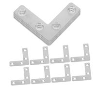 DIYEAH 36 Pièces Brackets Heavy Duty Angle Brackets For Cabinet Corner Brace Flat Shaped Braces Durable Furniture Fixation