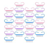 DIYEAH 36 Pièces Brosse de Nettoyage Ongles en Pp avec Poignée Ergonomique Inspirée de Corne, Brosse Douce pour Pédicure et Salon, Nettoyage Délicat des Objets en Bois et Collections