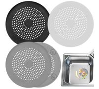 DIYEAH 3Pièces Attrape Cheveux Silicone pour Évier et Douche Couvercles de Drain Anti-colmatage Système de Filtration Réutilisable Compatible avec Éviers et Douches