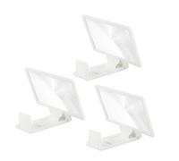 DIYEAH 3pièces Loupe Écran pour Téléphone Portable Lot de Support pour Vidéos Et Films Outil De Grossissement sans Alimentation Électrique