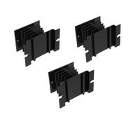 DIYEAH 3pièces Relais Statique SSR Dissipateur Thermique Ailette De Refroidissement Compacte pour Contrôle Industriel Et Projets De Bricolage