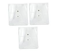 DIYEAH 3pièces Sac Transparent Étanche Pochette à Enrouler Set Voyage pour Rangement