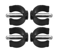 DIYEAH 4 Clips de Verrouillage Noirs pour Canne Ø22 Mm, Goupille M6 X 28 Mm, Accessoires de Remplacement Robustes en Abs et Acier, Compatibles Porte-cannes et Béquilles pour Aide
