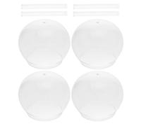 DIYEAH 4 ensembles Kit Carillon Vent Japonais DIY avec Dôme Verre Transparent et Tubes Décoration Extérieure Jardin et Terrasse Activité Créative et Cadeau Original