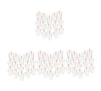 DIYEAH 4 Ensembles Menagere Encanto - Pendentif Original Café Glacé Porte-clés Tasse À Café Artisanat De Maison De Poupée Breloques En Forme De Tasse Plastique Transparent 24 Pièces * 4