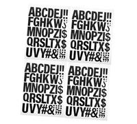 DIYEAH 4 Feuilles Lettres Thermocollantes pour Vêtements Alphabet à Repasser pour DIY T Shirts Sacs Chapeaux Lettres Stickers Résistantes et Faciles à Appliquer