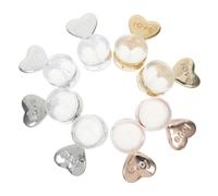 DIYEAH 4 paires Bouchons Boucles Oreilles Silicone Forme Cœur Support Léger Anti-relâchement pour Boucles Pesantes Confort Amélioré Compatible Différents Styles