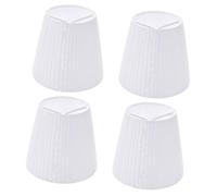 DIYEAH 4 Pièces Abat-jour Plissé Blanc pour Lampe de Bureau et Chevet Remplacement et Facile à Installer Protège les Yeux Décoration Simple pour Chambre et Salon Lot